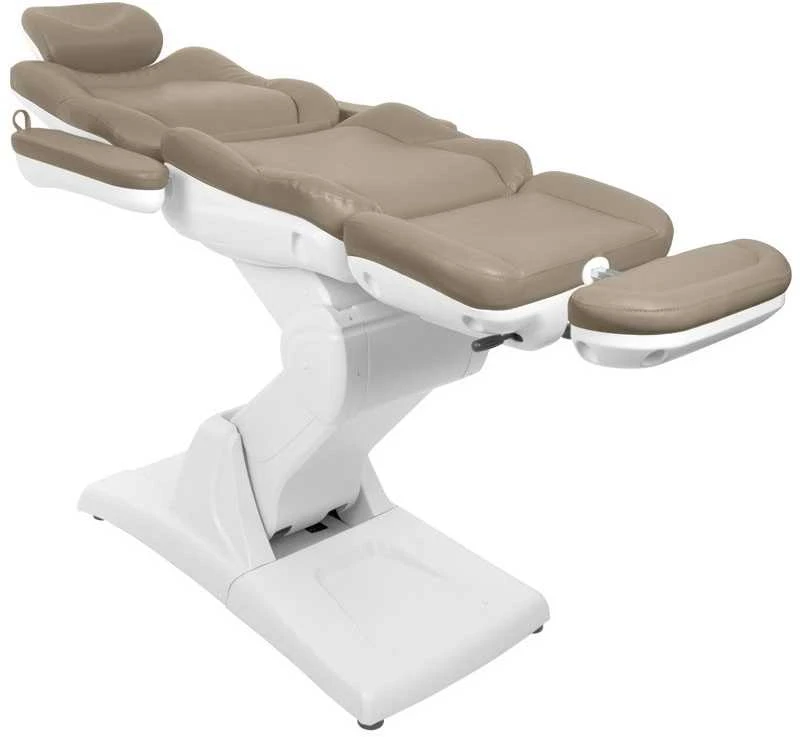 Activeshop Kosmetologinis krėslas AZZURRO 870 ELECTRIC 3 MOTOR Cappuccino