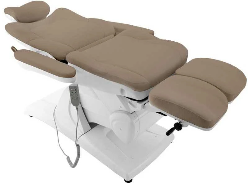 Activeshop Kosmetologinis krėslas AZZURRO 870 PEDI ELECTRIC 3 MOTOR Cappuccino
