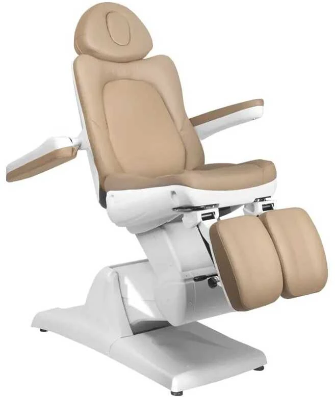 Activeshop Kosmetologinis krėslas AZZURRO 870 PEDI ELECTRIC 3 MOTOR Cappuccino