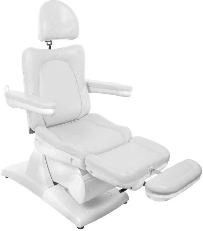 Activeshop Kosmetologinis krėslas AZZURRO 870 ELECTRIC 3 MOTOR Baltas