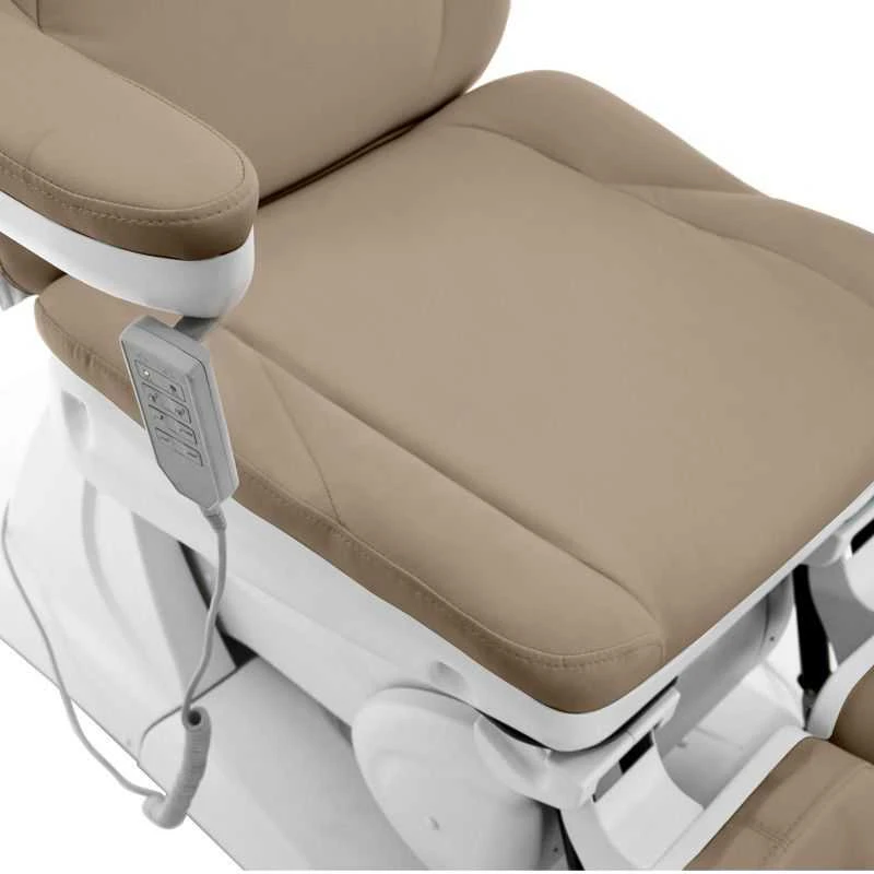 Activeshop Kosmetologinis krėslas AZZURRO 870 PEDI ELECTRIC 3 MOTOR Cappuccino