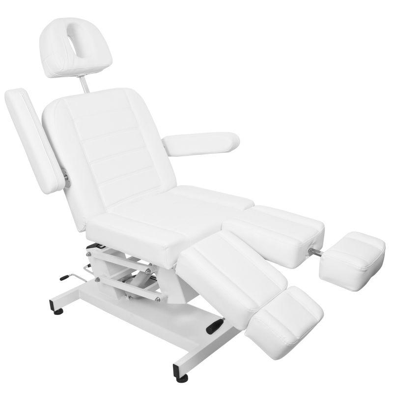Activeshop Kosmetologinis krėslas AZZURRO ELECTRIC PEDI Baltas