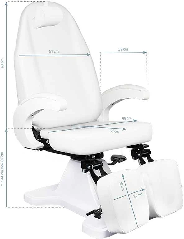 Activeshop Kosmetologinis krėslas COSMETIC HYDRAULIC CHAIR 112 Baltas