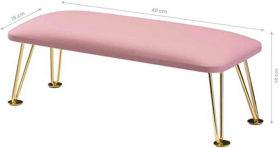 Activeshop Manikiūro porankis PROFESSIONAL ELEGANCE GOLDEN Rožinis