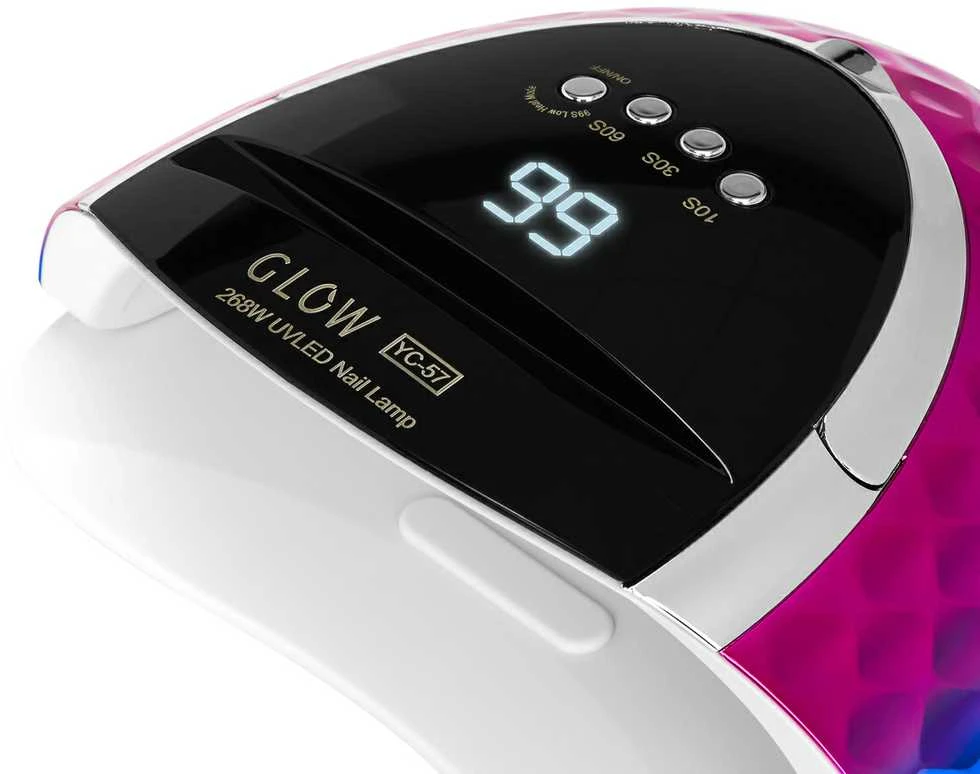 Activeshop Nagų lempa UV LED Glow YC57 268W Rožinė Mėlyna