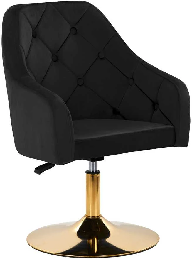 Activeshop Pasukamas fotelis 4Rico QS-BL14G Velvet Juodas