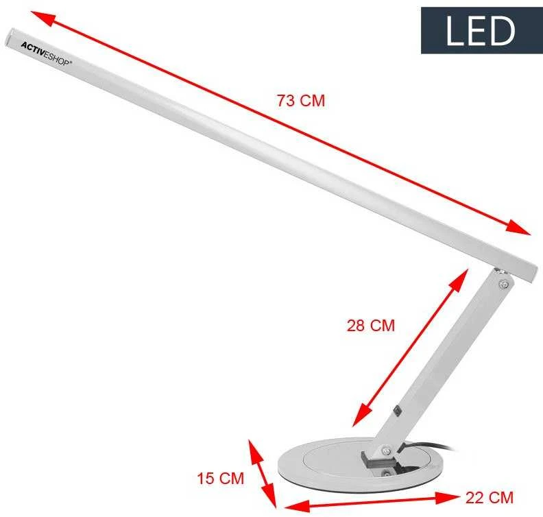 Activeshop Stalinė lempa LED 8W ALUMINUM Sidabrinis