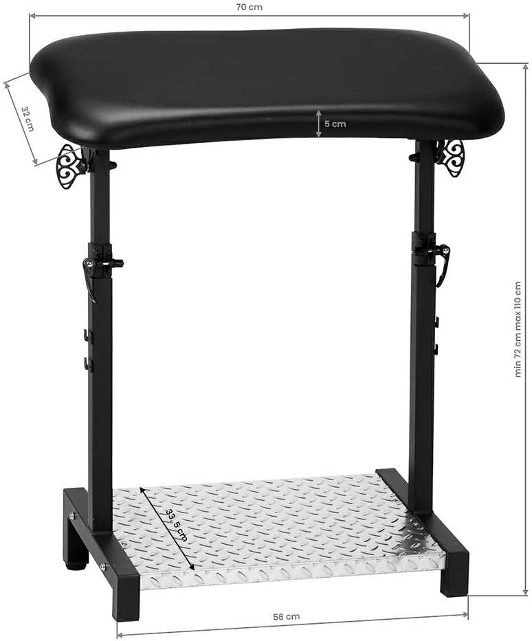 Activeshop Tatuiruočių porankis Pro Ink 720 Juodas