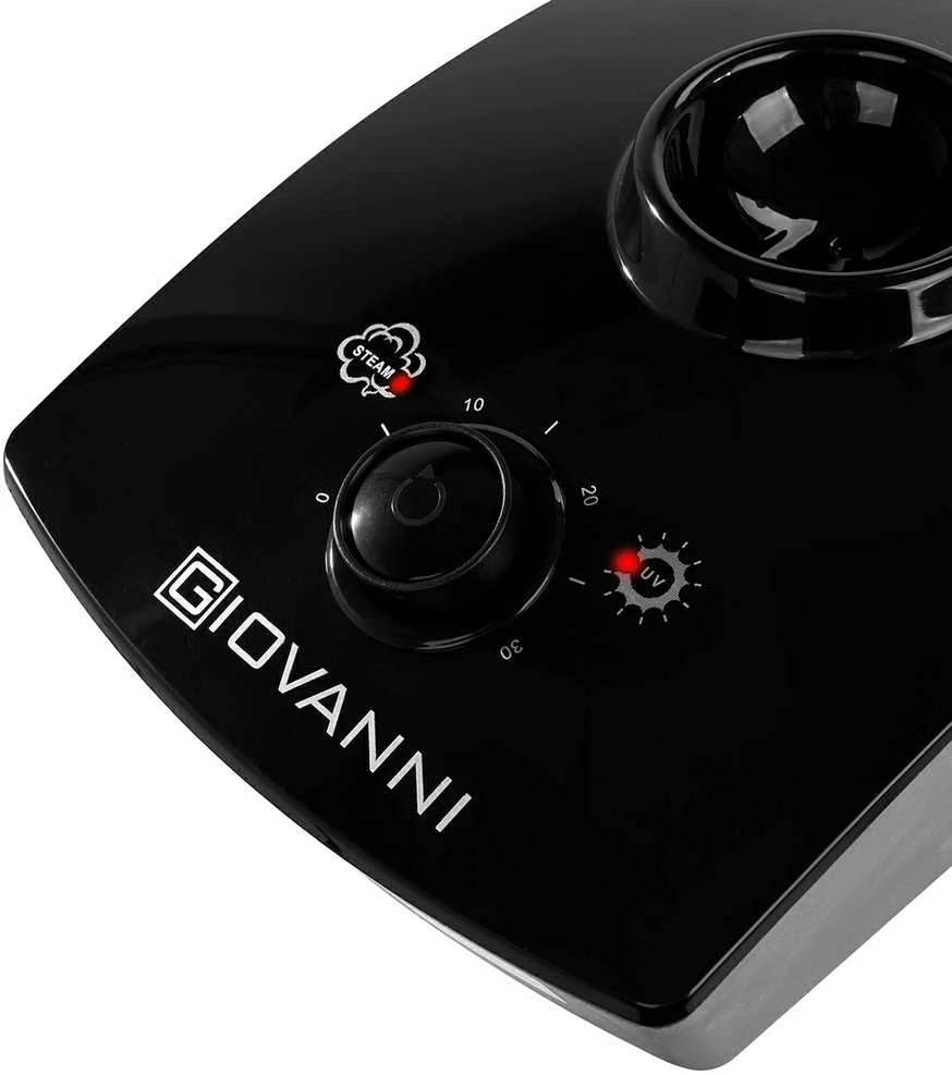 Activeshop Veido garinimo prietaisas su LED lupa – vapozonas Giovanni D-21 juodas