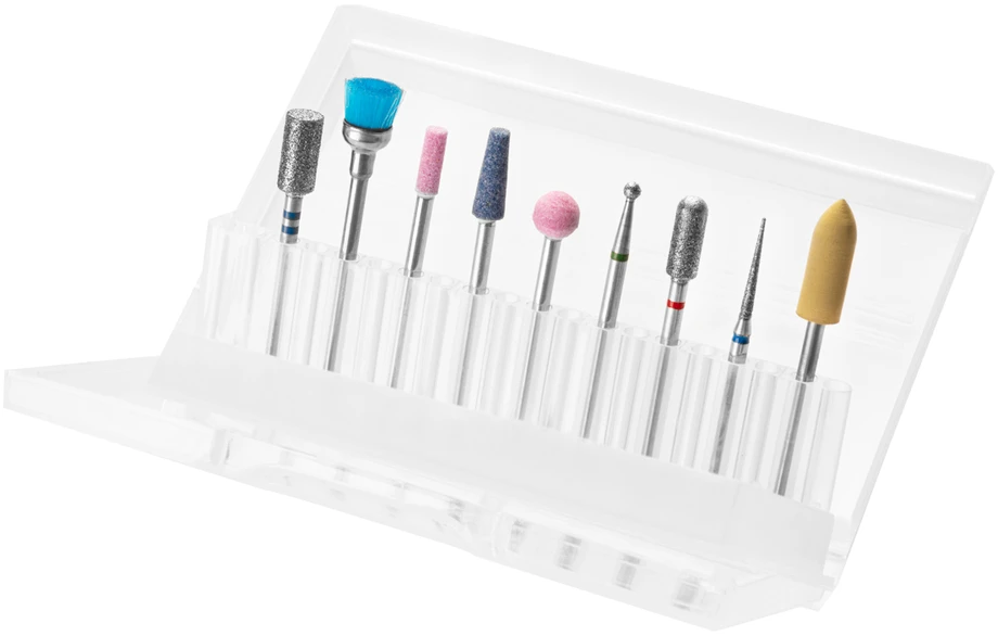 Activeshop Frezos antgalių rinkinys Exo Professional MIX odelių apdirbimui, 9 vnt.