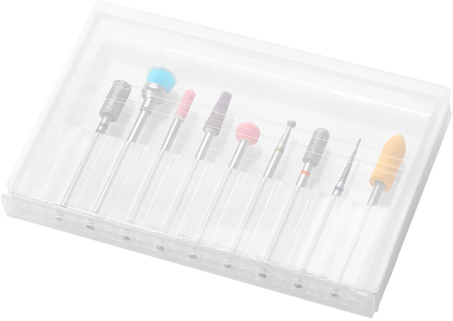 Activeshop Frezos antgalių rinkinys Exo Professional MIX odelių apdirbimui, 9 vnt.