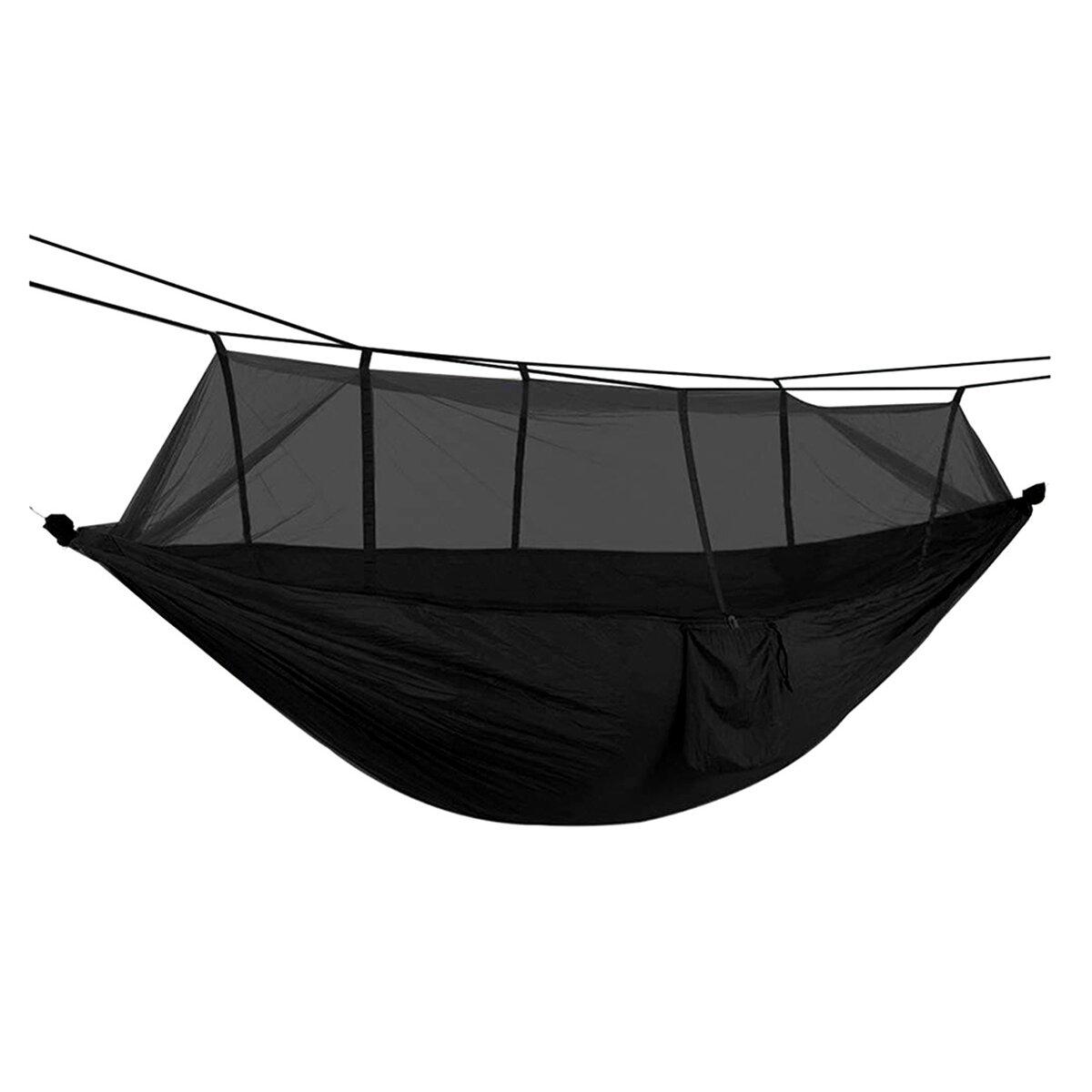 Aptel Hamakas su tinkleliu nuo vabzdžių ACTIVE SUMMER Juodas 260x140cm 200kg