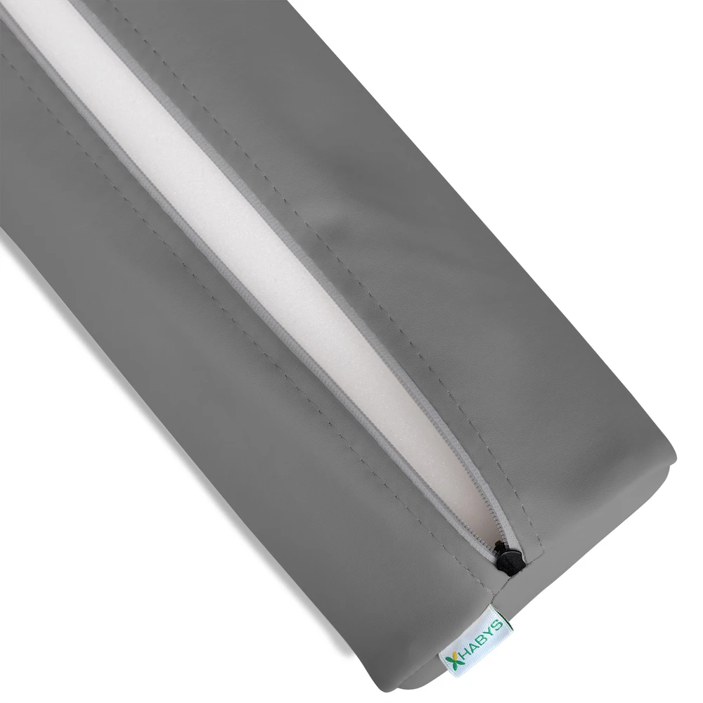 Apvali masažo pagalvėlė Habys Touch Core 15×60 cm, pilka