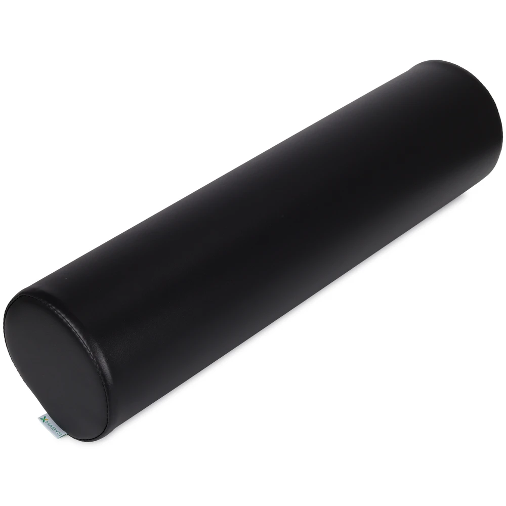 Apvali masažo pagalvėlė Habys Vinyl Flex 15×60 cm, juoda