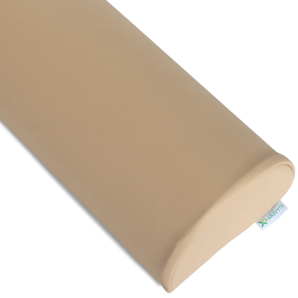 Aveno Life Pusapvalė masažo pagalvėlė Habys Soft Touch 60×15×10 cm, Moco rusvai gelsvas