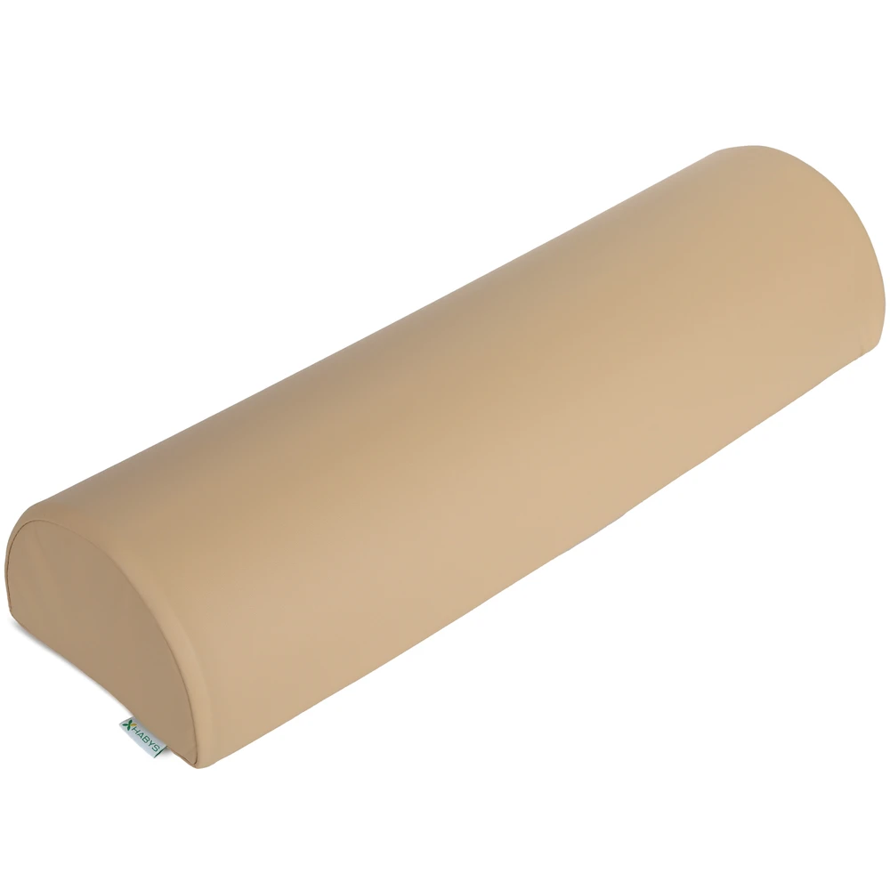 Aveno Life Pusapvalė masažo pagalvėlė Habys Soft Touch 60×18×12 cm, Moco rusvai gelsvas