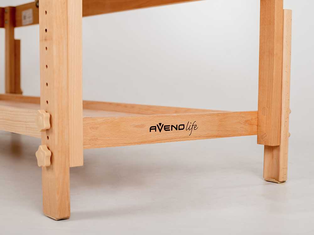 Aveno Life Stacionarus masažo stalas ALEXA Comfy Base rusvai gelsvas