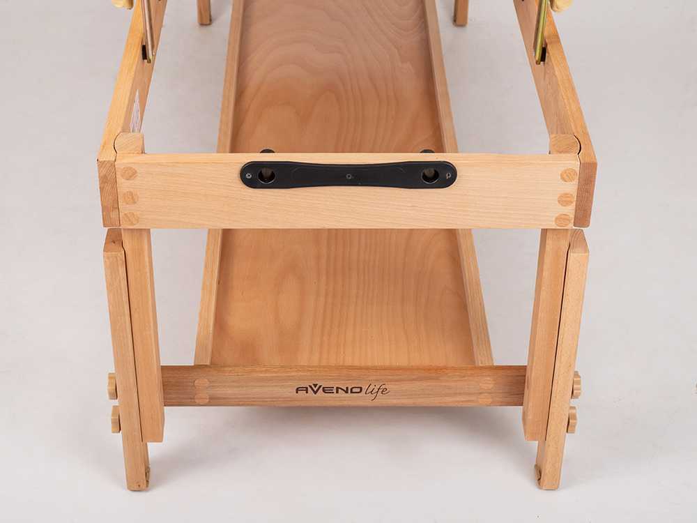 Aveno Life Stacionarus masažo stalas ALEXA Comfy Base rusvai gelsvas