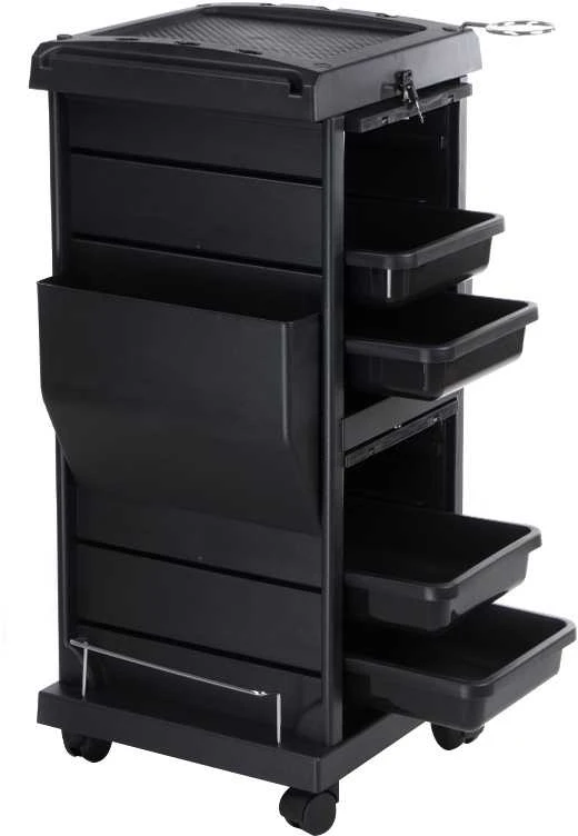 Beauty System Kirpėjo vežimėlis HAIRDRESSER HELPER 3 Juodas