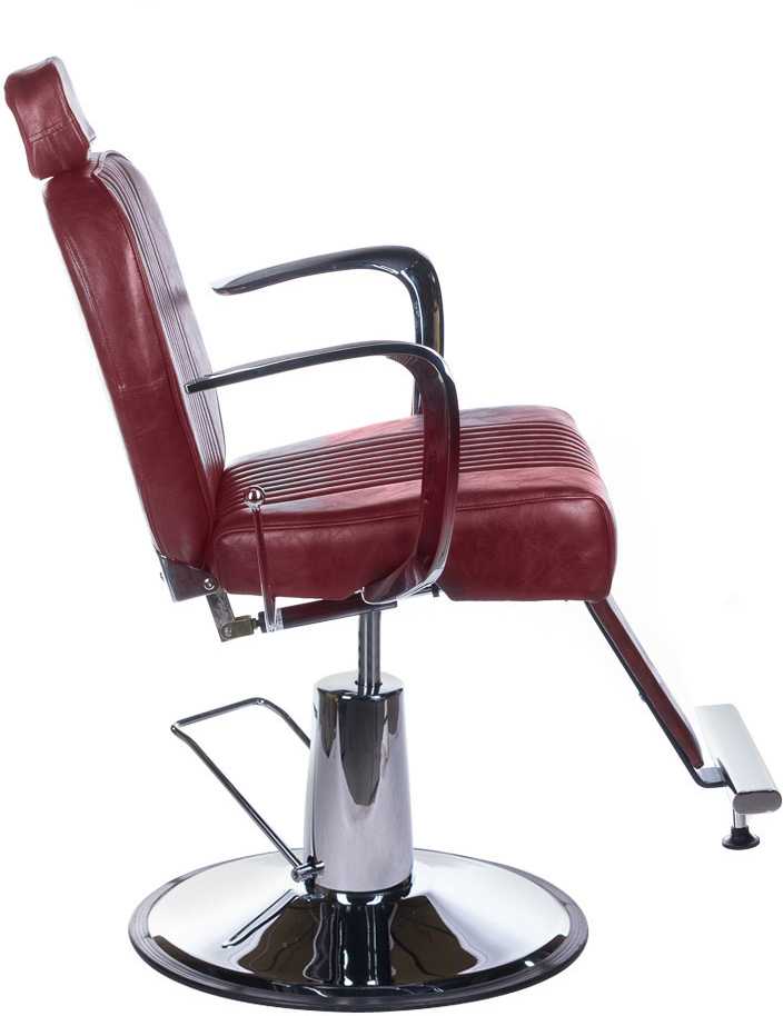 Beauty System Kirpyklos kėdė PROFESSIONAL BARBER CHAIR OLAF CHERRY