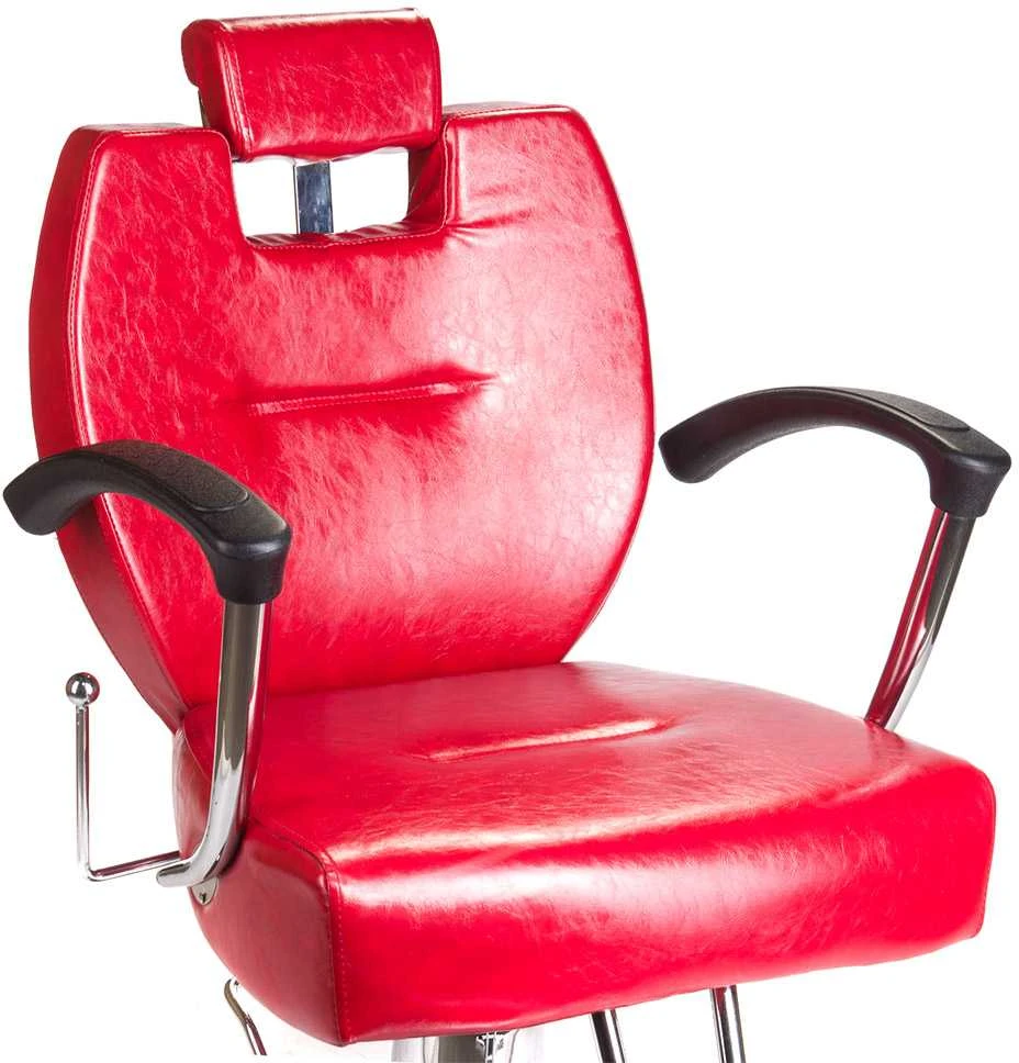 Beauty System Kirpyklos kėdė PROFESSIONAL BARBER CHAIR HEKTOR BRUSSEL Raudonas