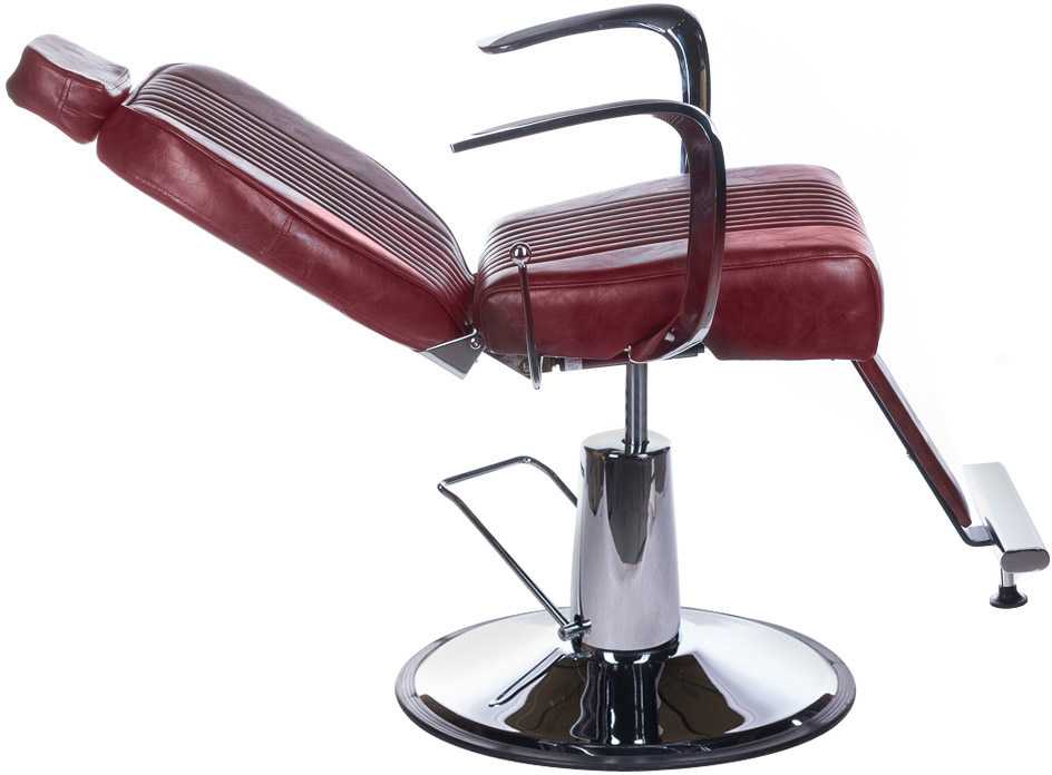 Beauty System Kirpyklos kėdė PROFESSIONAL BARBER CHAIR OLAF CHERRY