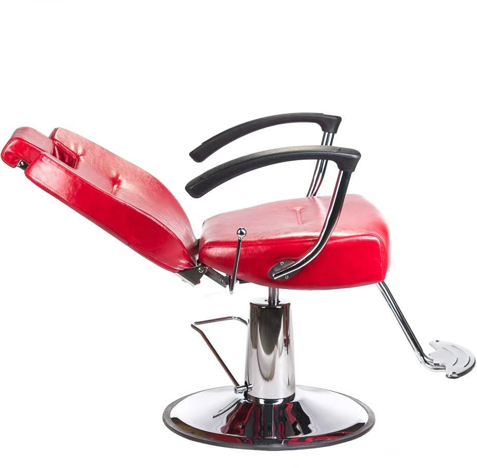 Beauty System Kirpyklos kėdė PROFESSIONAL BARBER CHAIR HEKTOR BRUSSEL Raudonas