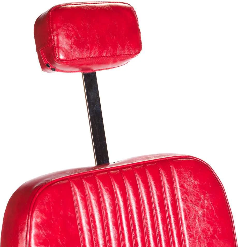 Beauty System Kirpyklos kėdė PROFESSIONAL BARBER CHAIR OLAF Raudonas