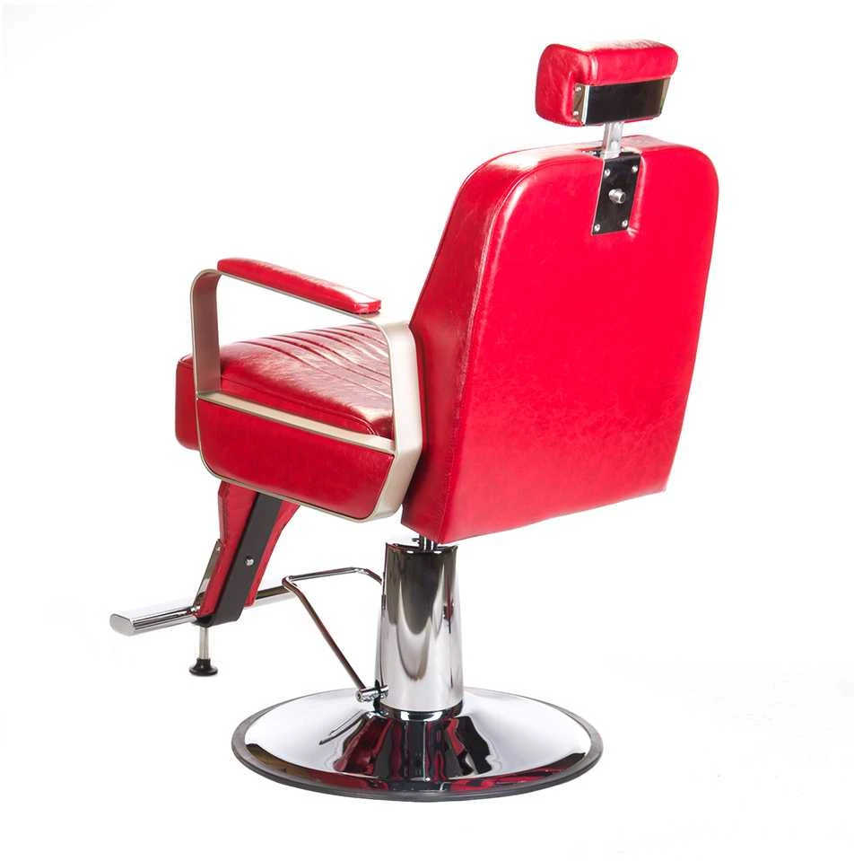 Beauty System Kirpyklos kėdė PROFESSIONAL BARBER CHAIR HOMER Raudonas