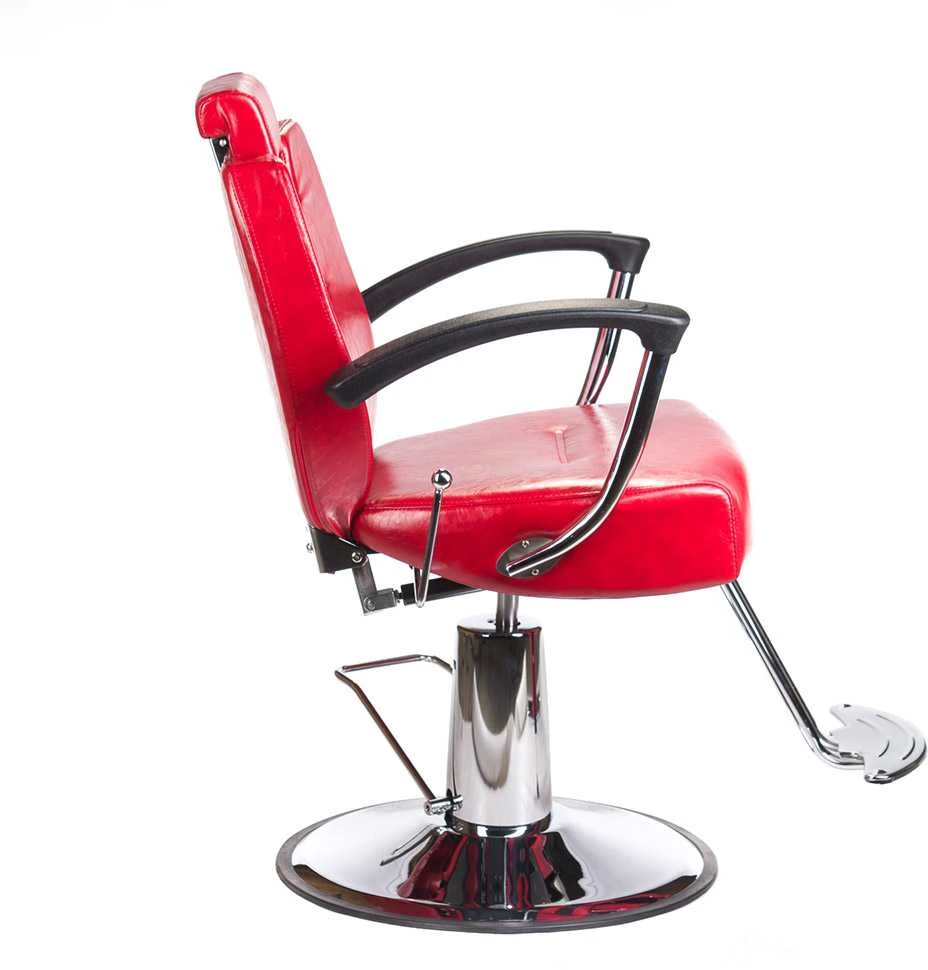 Beauty System Kirpyklos kėdė PROFESSIONAL BARBER CHAIR HEKTOR BRUSSEL Raudonas