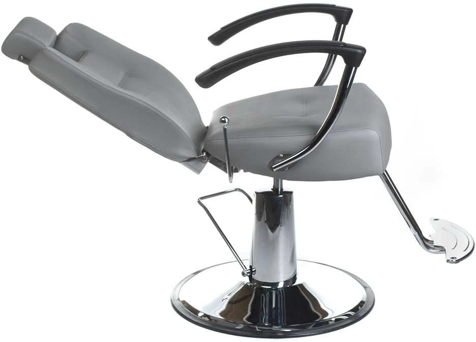 Beauty System Kirpyklos kėdė PROFESSIONAL BARBER CHAIR HEKTOR BRUSSEL LIGHT Pilkas