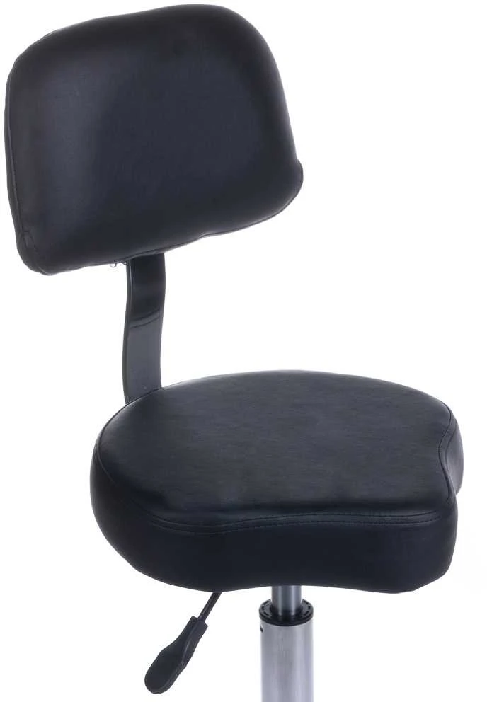 Beauty System Kosmetologinė meistro kėdutė COSMETIC BEAUTY STOOL PRACTIC SHAPE Juodas