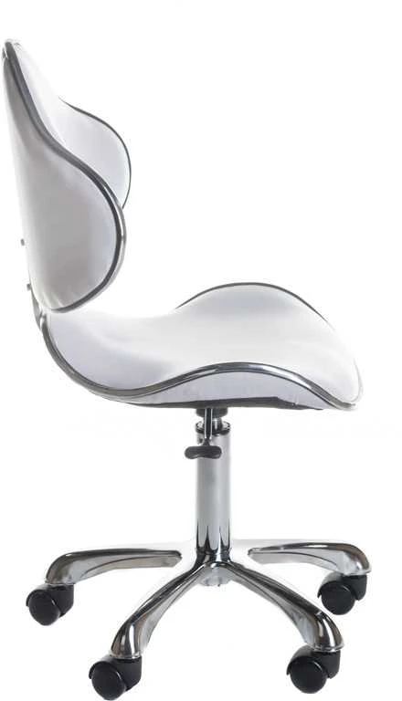 Beauty System Kosmetologinė meistro kėdutė COSMETIC BEAUTY STOOL PRACTIC PAR Baltas