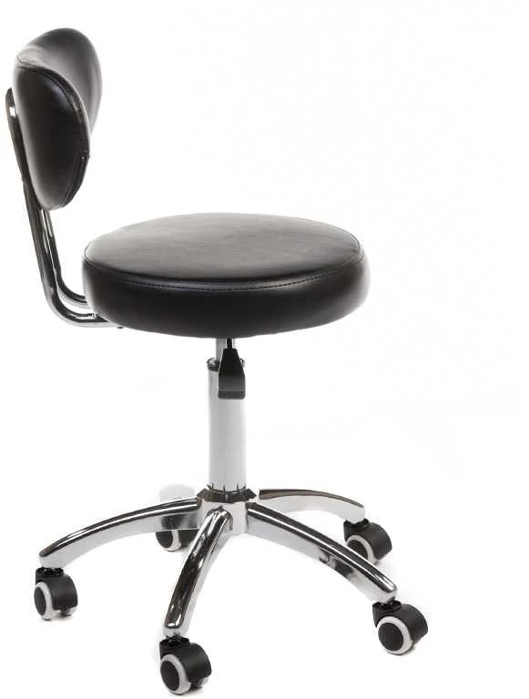 Beauty System Kosmetologinė meistro kėdutė COSMETIC BEAUTY STOOL PRACTIC SKANDI Juodas