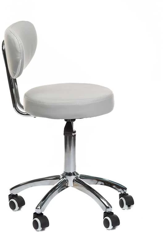Beauty System Kosmetologinė meistro kėdutė COSMETIC BEAUTY STOOL PRACTIC SKANDI Pilkas