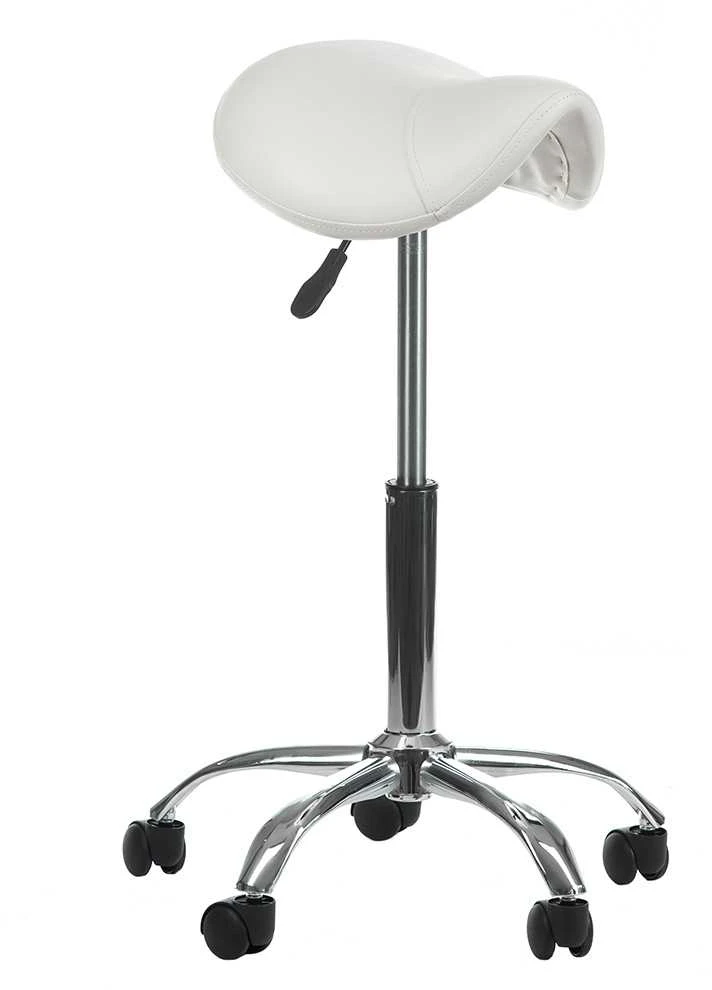 Beauty System Kosmetologinė meistro kėdutė COSMETIC BEAUTY STOOL SINGLE Baltas