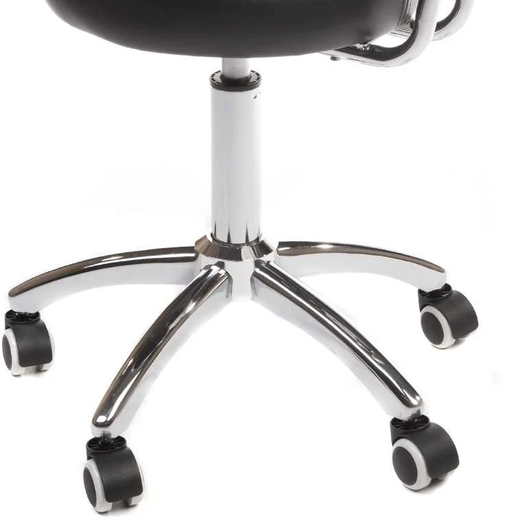 Beauty System Kosmetologinė meistro kėdutė COSMETIC BEAUTY STOOL PRACTIC SKANDI Juodas