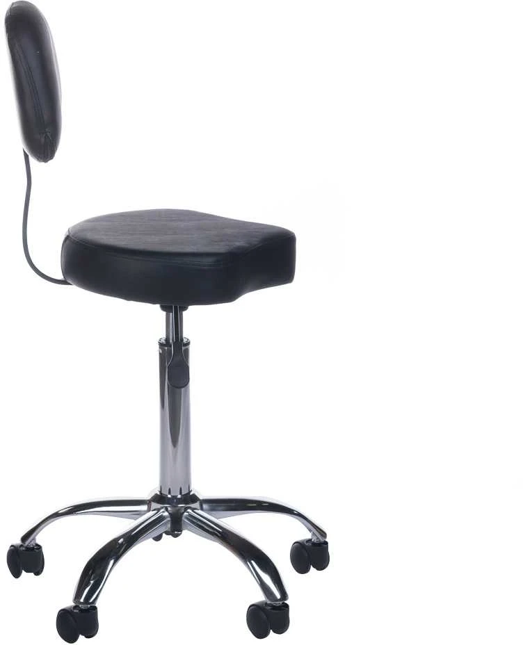 Beauty System Kosmetologinė meistro kėdutė COSMETIC BEAUTY STOOL PRACTIC SHAPE Juodas