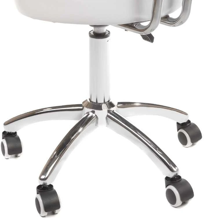 Beauty System Kosmetologinė meistro kėdutė COSMETIC BEAUTY STOOL PRACTIC SKANDI Baltas