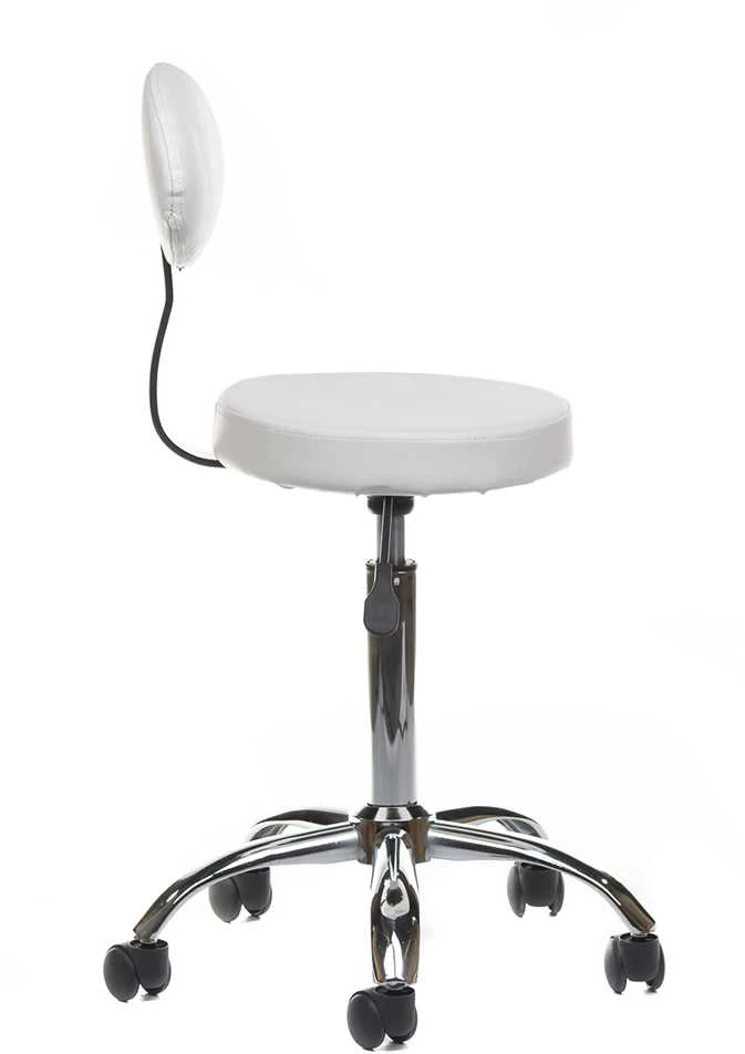 Beauty System Kosmetologinė meistro kėdutė COSMETIC BEAUTY STOOL PRACTIC Baltas