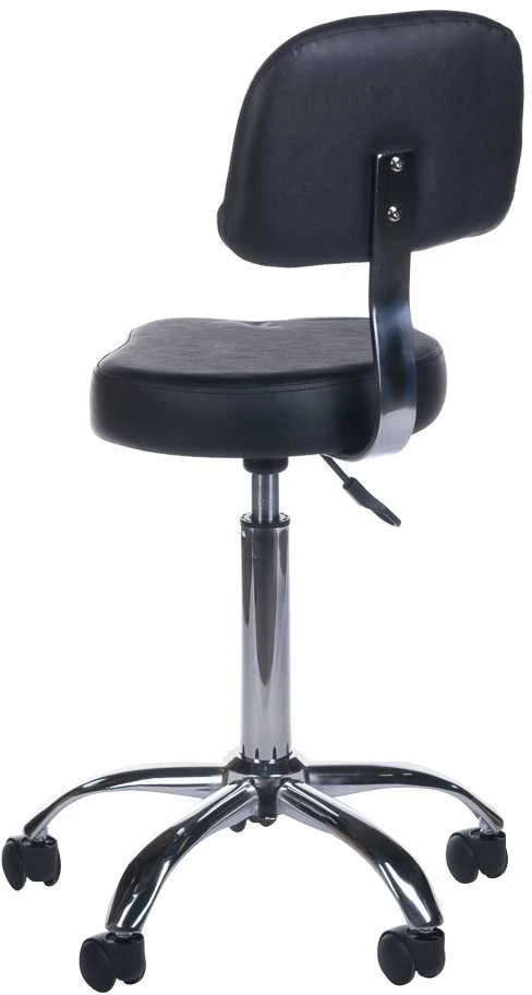 Beauty System Kosmetologinė meistro kėdutė COSMETIC BEAUTY STOOL PRACTIC SHAPE Juodas