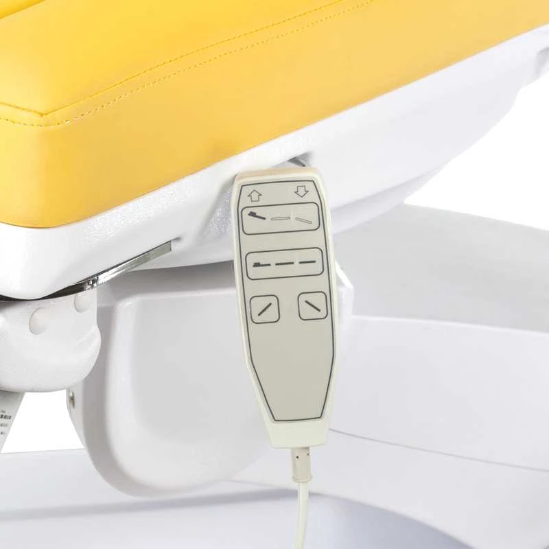 Beauty System Kosmetologinis krėslas MAZARO ELECTRIC ARMCHAIR PEDI 3 MOTOR Geltonas