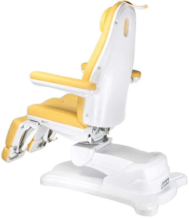 Beauty System Kosmetologinis krėslas MAZARO ELECTRIC ARMCHAIR PEDI 3 MOTOR Geltonas