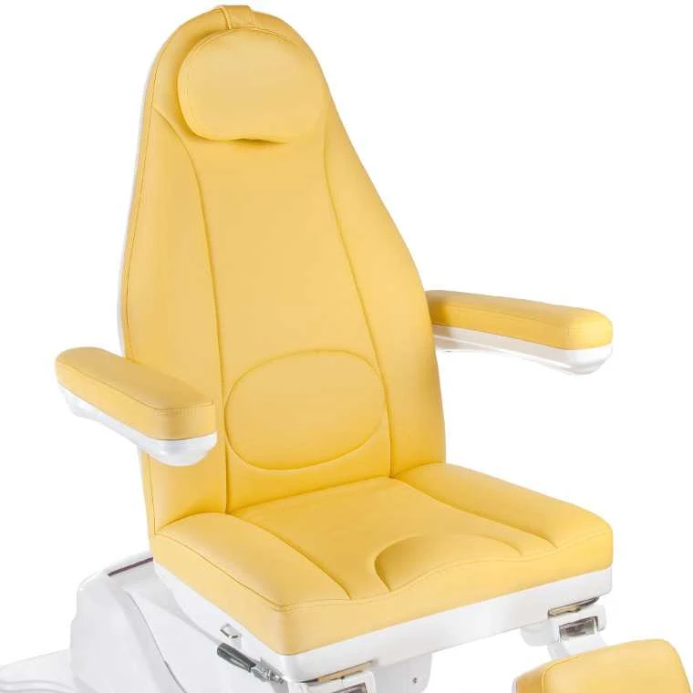 Beauty System Kosmetologinis krėslas MAZARO ELECTRIC ARMCHAIR PEDI 3 MOTOR Geltonas