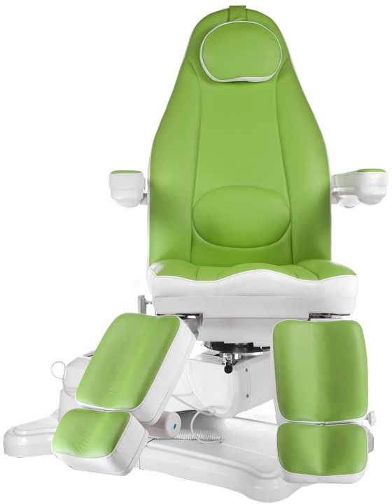 Beauty System Kosmetologinis krėslas MAZARO ELECTRIC ARMCHAIR PEDI 4 MOTOR Žalias