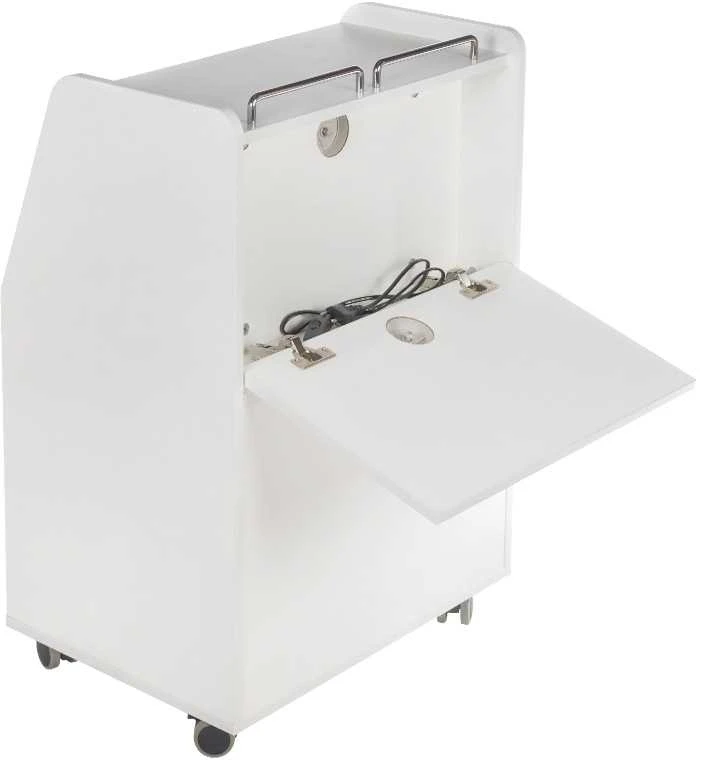 Beauty System Kosmetologinis vežimėlis su integruotu UV sterilizatoriumi 601 Baltas