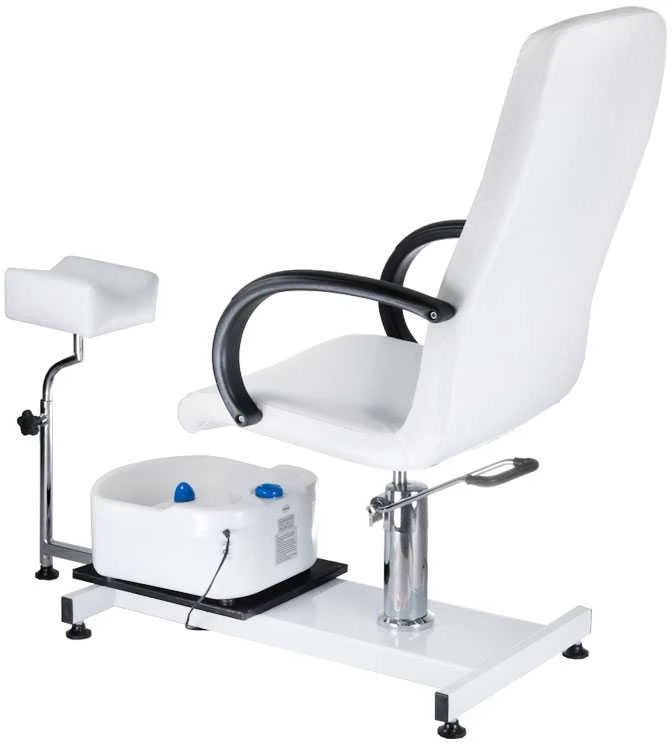 Beauty System Pedikiūro krėslas su pėdų vonele PEDICURE CHAIR SPA HYDRAULIC Baltas