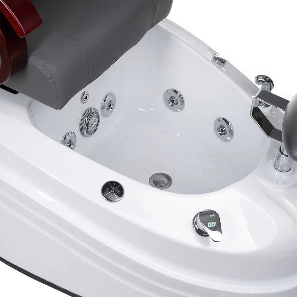 Beauty System Pedikiūro krėslas su pėdų vonele BR-2307 Pilkas