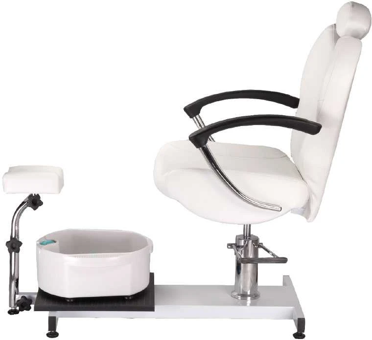 Beauty System Pedikiūro krėslas su pėdų vonele PEDICURE CHAIR COMFORT HYDRAULIC Baltas