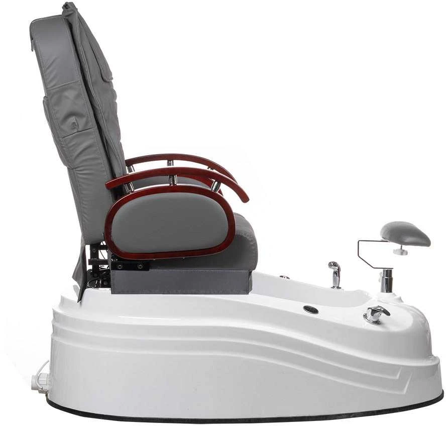 Beauty System Pedikiūro krėslas su pėdų vonele BR-2307 Pilkas